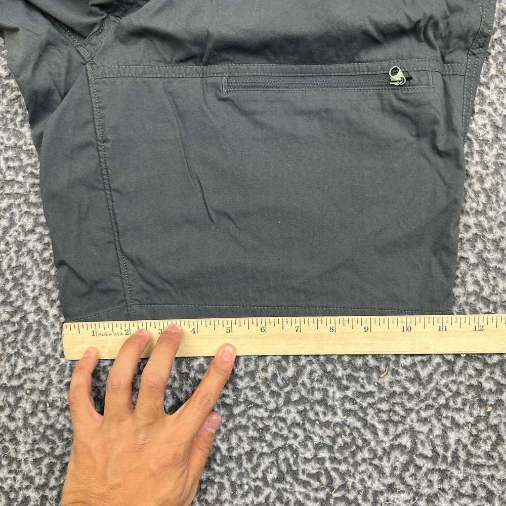 The North Face Hiking Shorts Men Gray 34 Cotton Nylon Stretch Utility Cargo